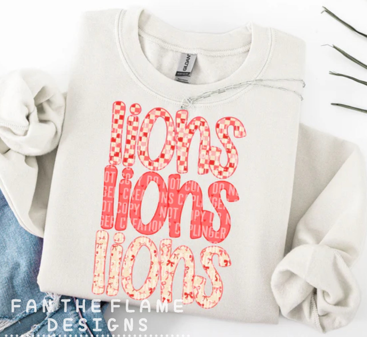 Valentine's Triple Stacked Teams tee/sweatshirt