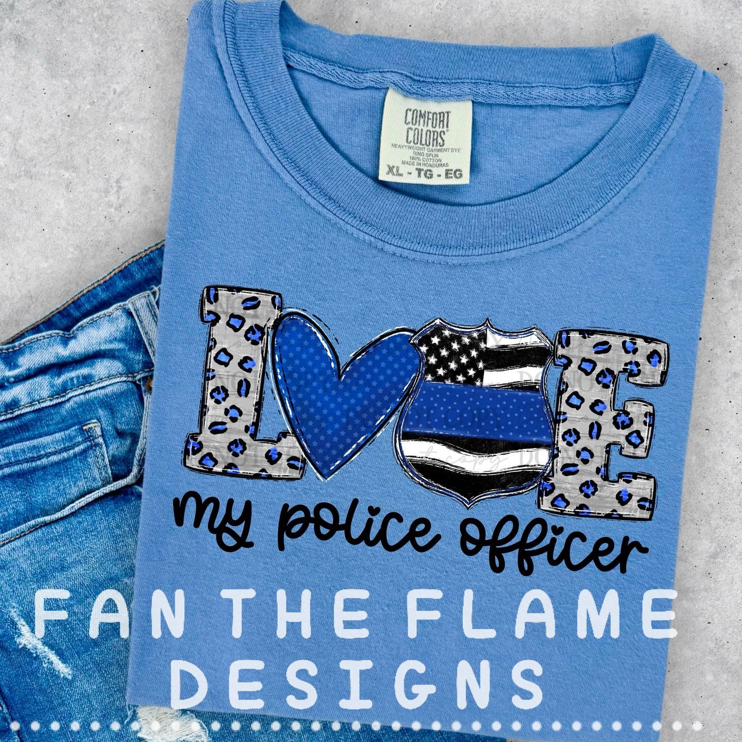 Love my police officer tee/sweatshirt