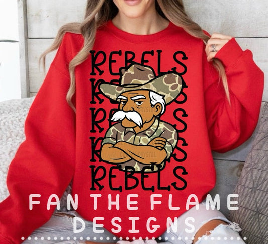 Camo Rebel Man Tee/Sweatshirt