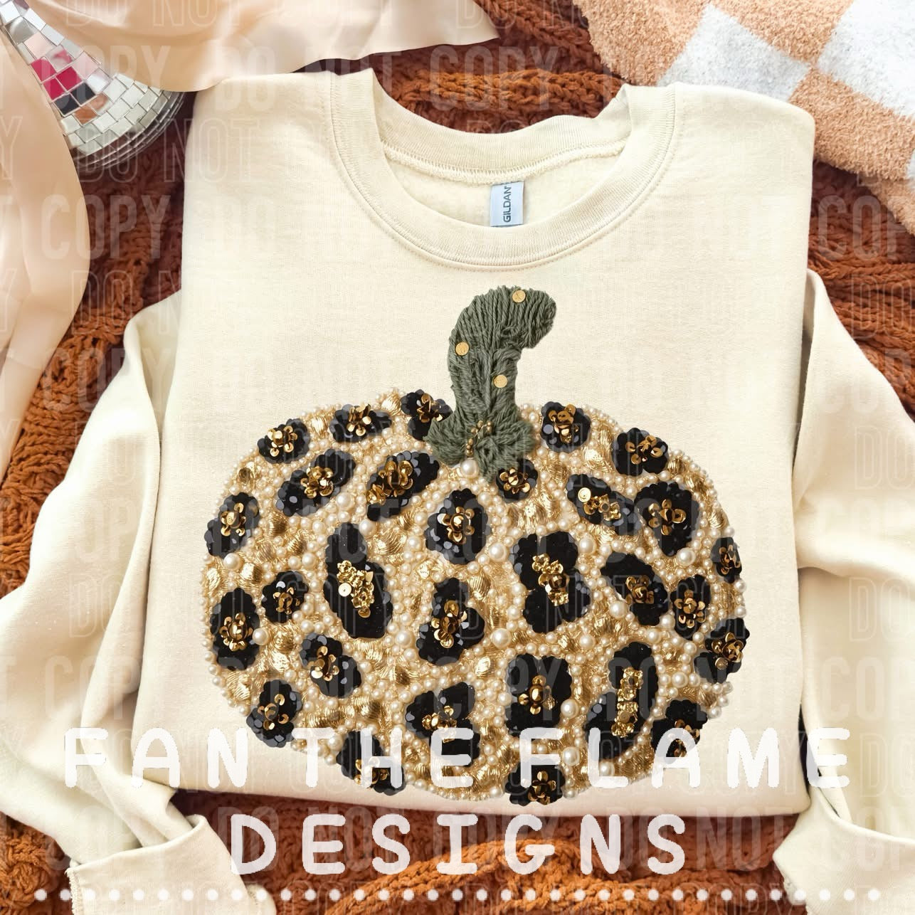 Leopard pumpkin - Faux pearls Tee/Sweatshirt