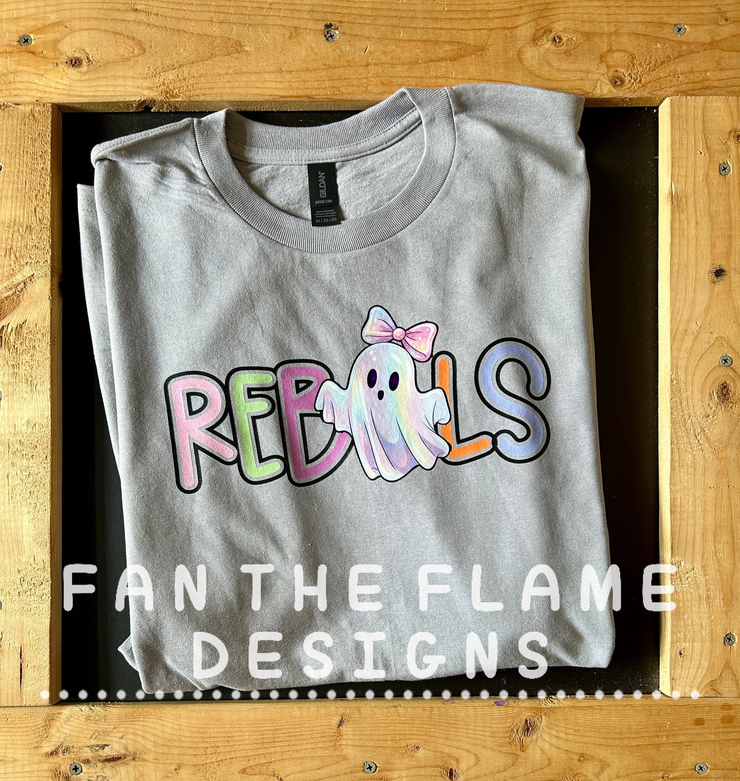 Holographic Rebels Ghost DTF Print