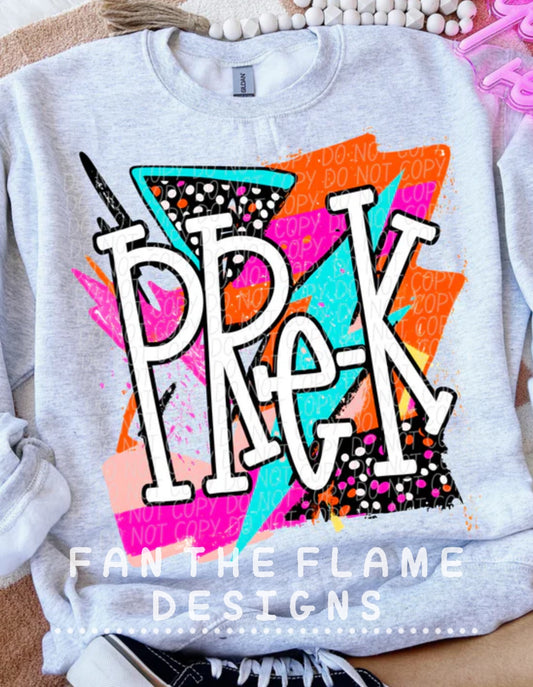 Bright Retro Grade Levels Tee/Sweatshirt