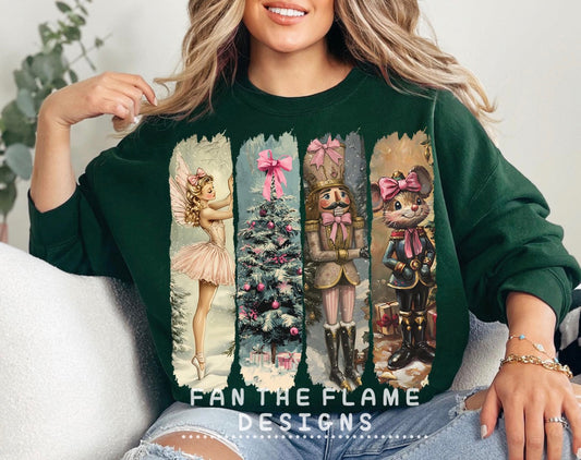 Vintage Nutcracker Coquette Tee/Sweatshirt