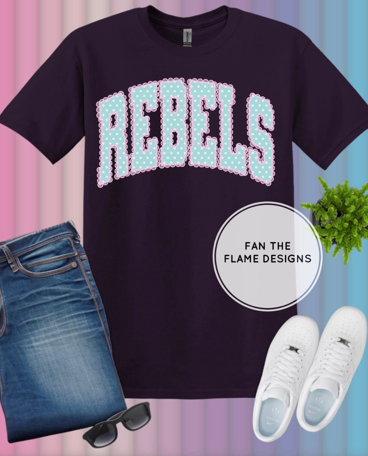 Polka Dot Lace Rebels Short/Long/Sweatshirt