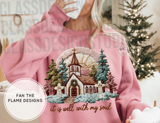 It is well with my soul faux yarn Short/Long/Sweatshirt