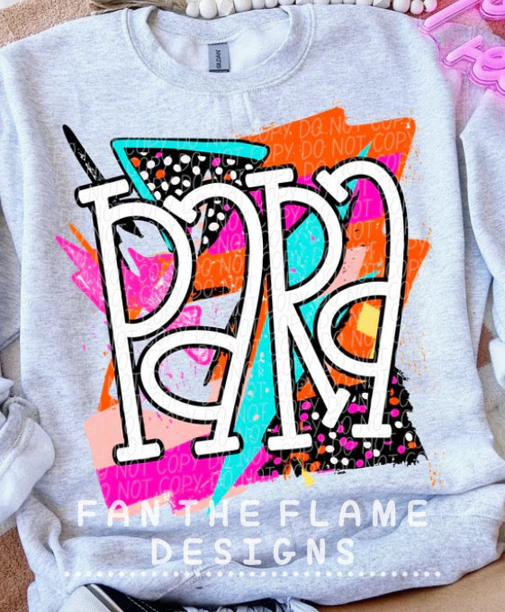 Bright Retro Grade Teacher/Para Tee/Sweatshirt