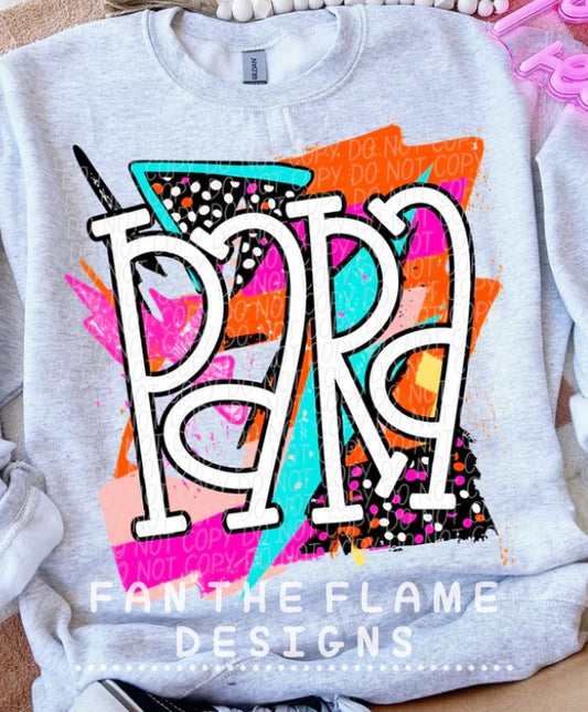 Bright Retro Grade Teacher/Para Tee/Sweatshirt