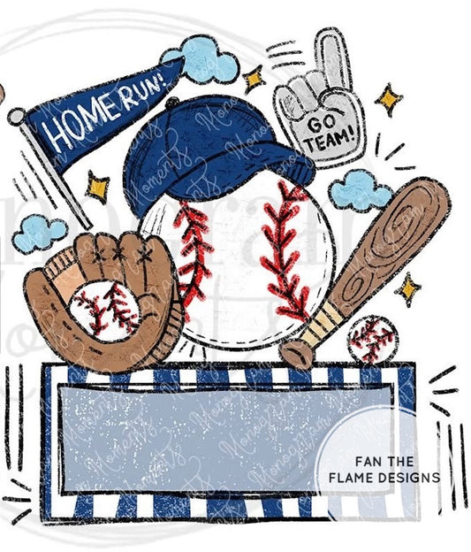 Personalized Baseball/Softball Spirit Short/Long/Sweatshirt