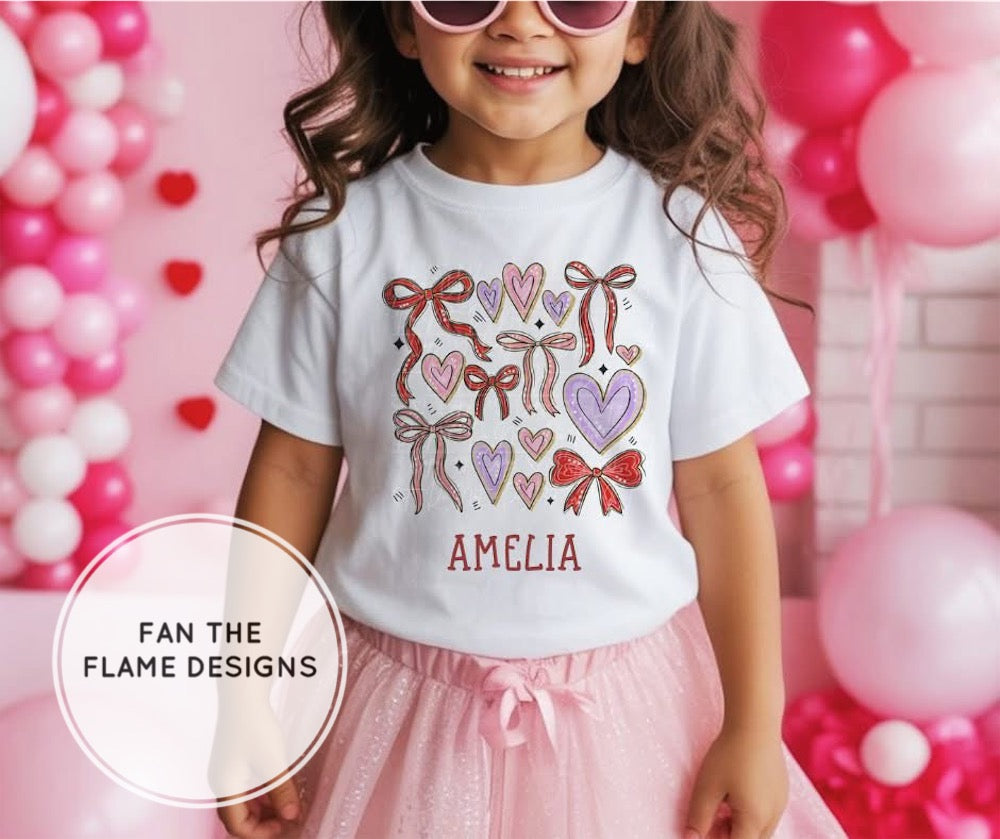Valentine’s Heart Bow Collage Short/Long/Sweatshirt