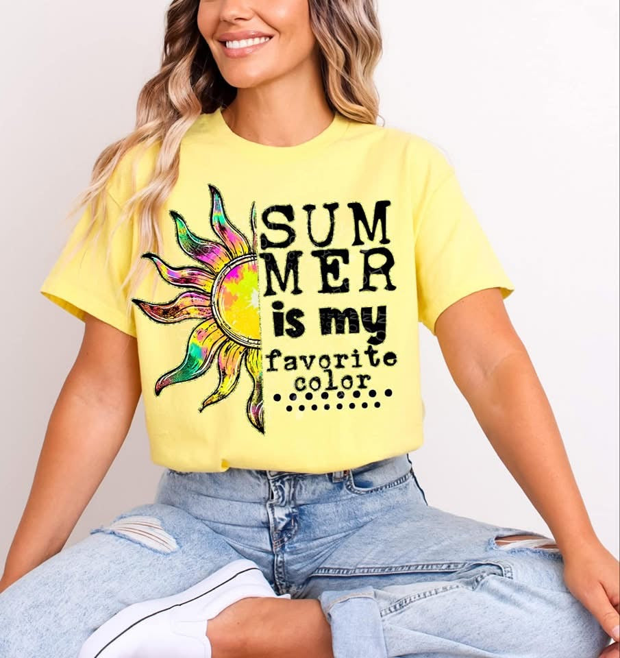 Summer is my fav color tee/tank