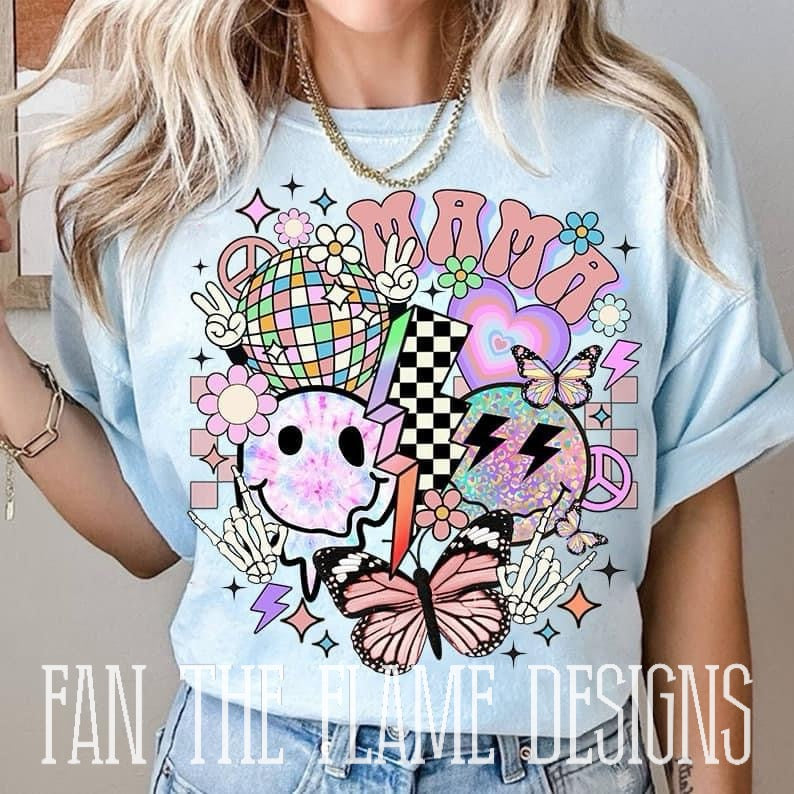 Mama retro items tee