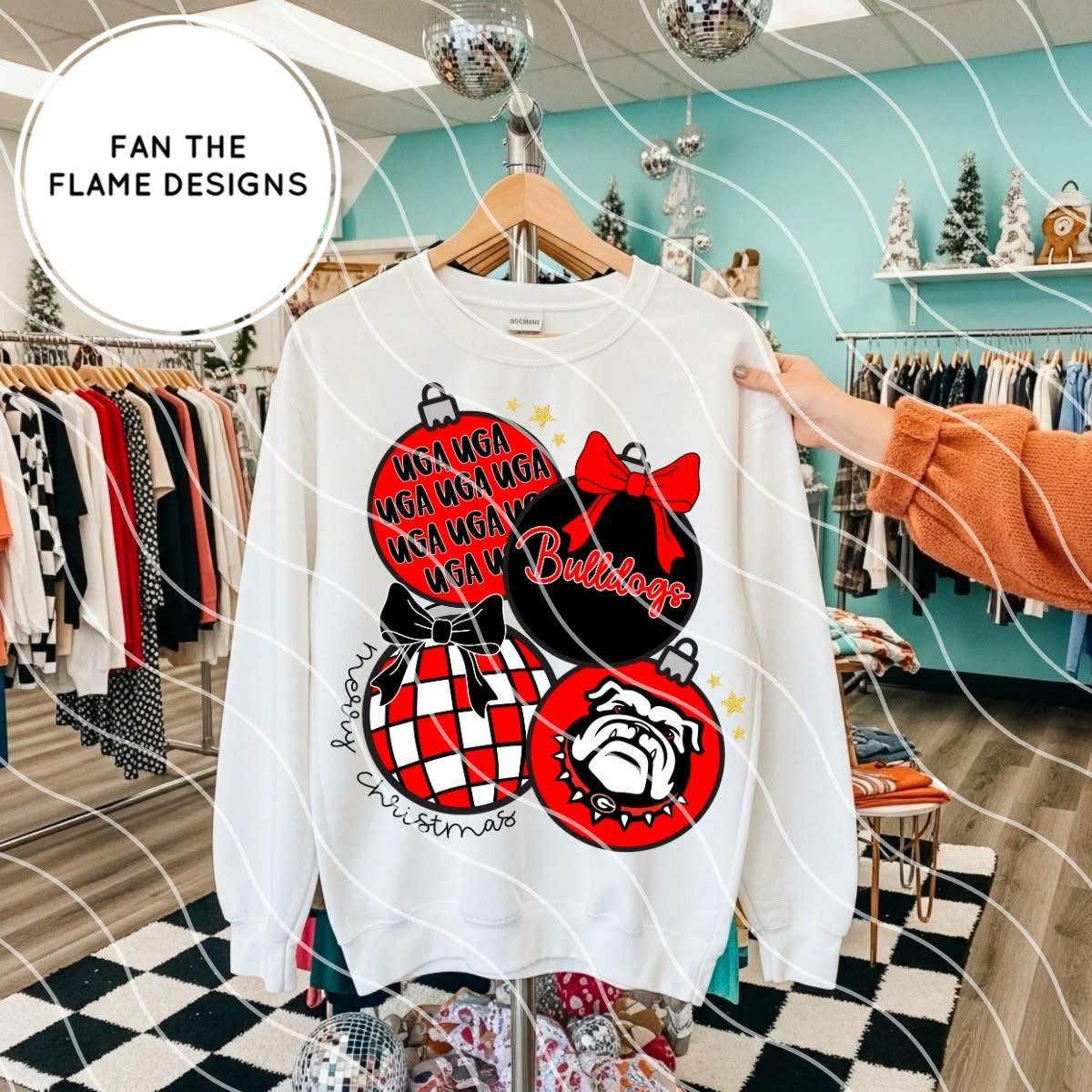 Retro Georgia Christmas Ornaments Tee/Sweatshirt