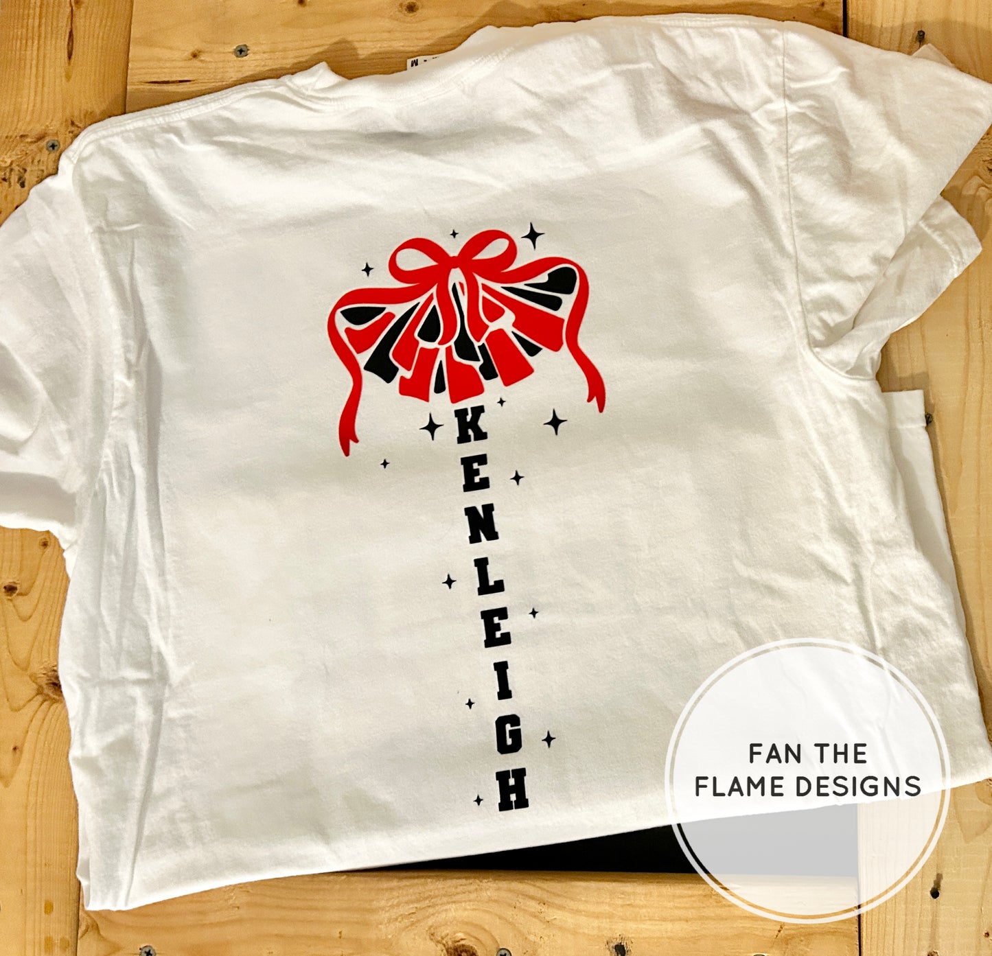 Rebel Cheer Mom - Personalized Front & Back Design