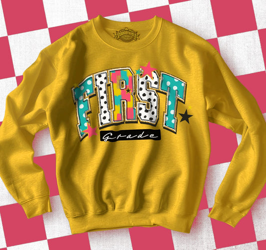 Grade Level polkadot Tee/Sweatshirt