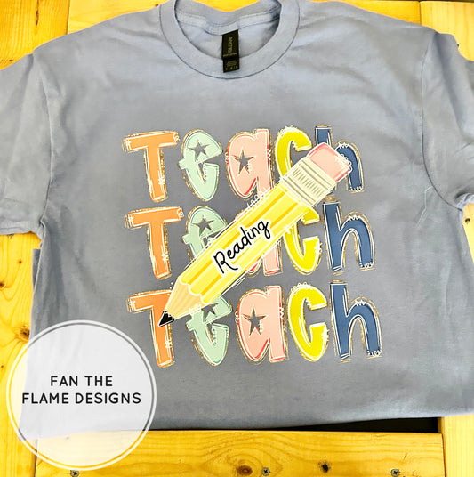 Custom Teach Pencil with Teachers Name