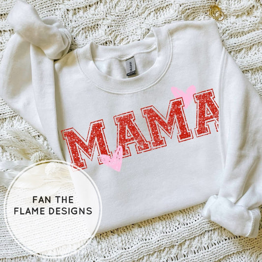 Heart Themed Mama & Mini Short/Long/Sweatshirt Tees