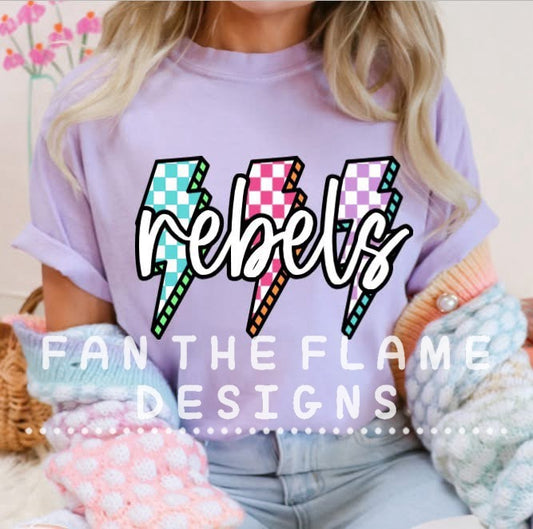 Colorful Bolt Mascot Tee/Sweatshirt