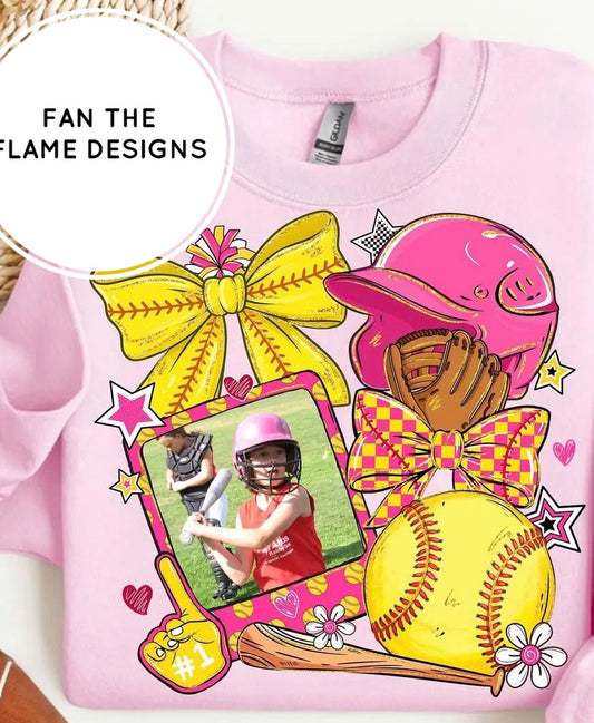 Personalized Favorite Softball Player Short/Long/Sweatshirt
