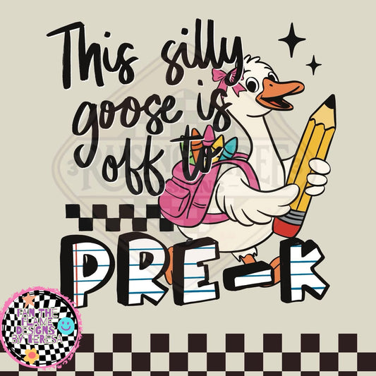 Silly Goose goes to school tee