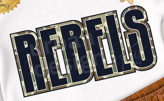 Rebels camo Tee/Sweatshirt