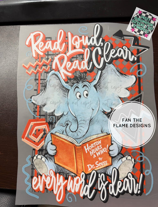 Read Loud, Read Clear Short/Long/Sweatshirt