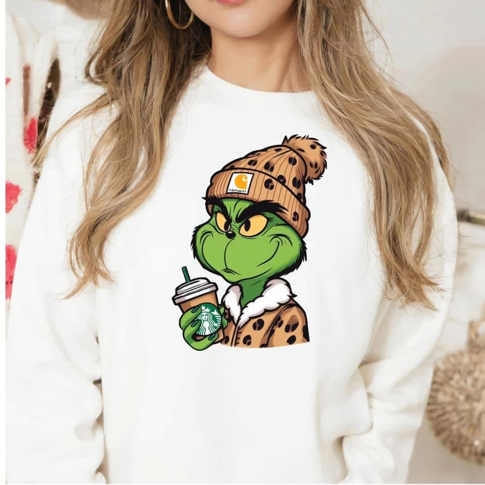Leopard Grinch tee/sweatshirt