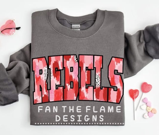 Valentine Mascot paintstroke tee/sweatshirt