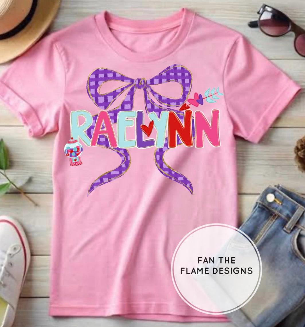 Personalized Valentine Alpha Short/Long/Sweatshirt