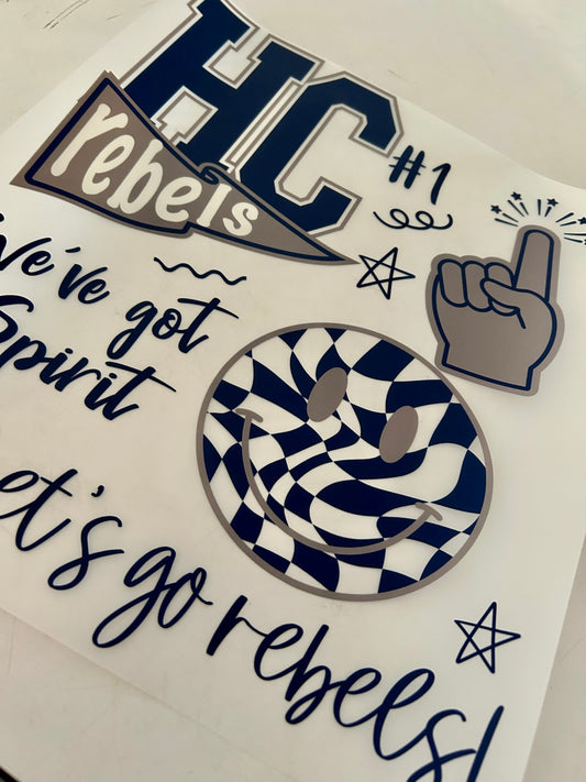 We’ve got spirit Rebel Mascot Tee/Sweatshirt