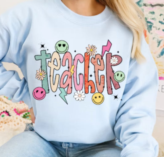 Teacher Smileys Tee/Sweatshirt