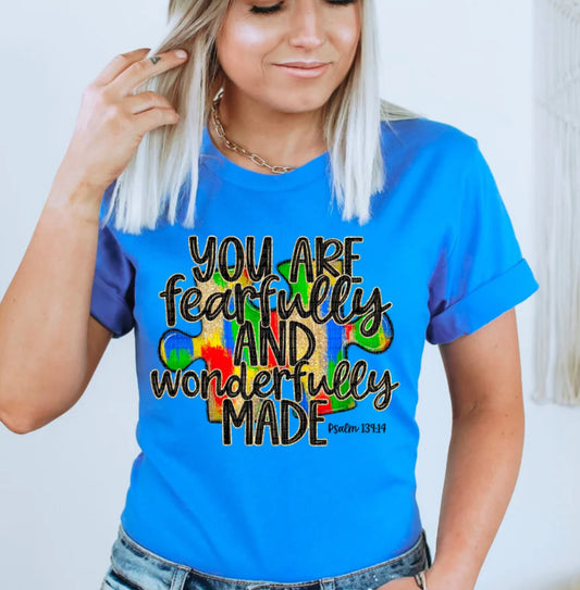 You Are Fearfully Wonderfully Made tee/sweatshirt