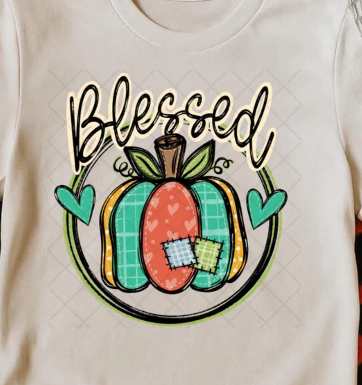 Blessed teal and orange pumpkin Tee/Sweatshirt