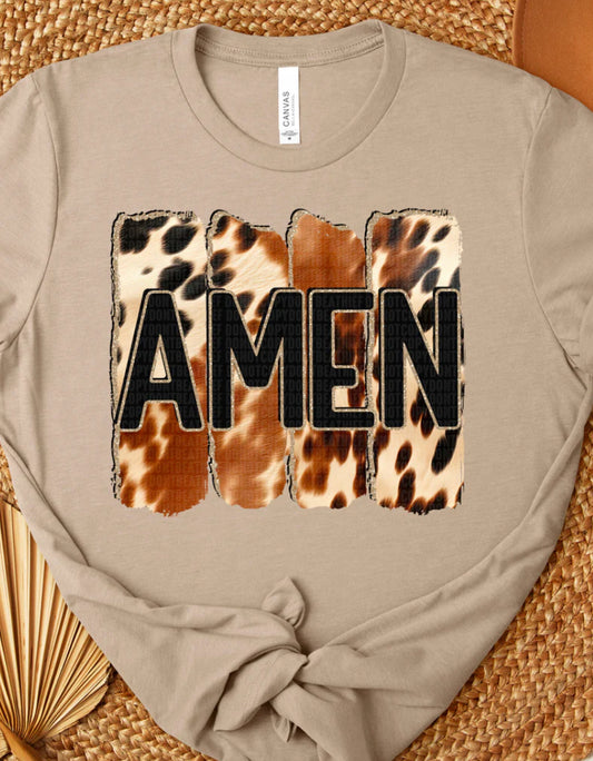 Amen cowhide Tee/Sweatshirt
