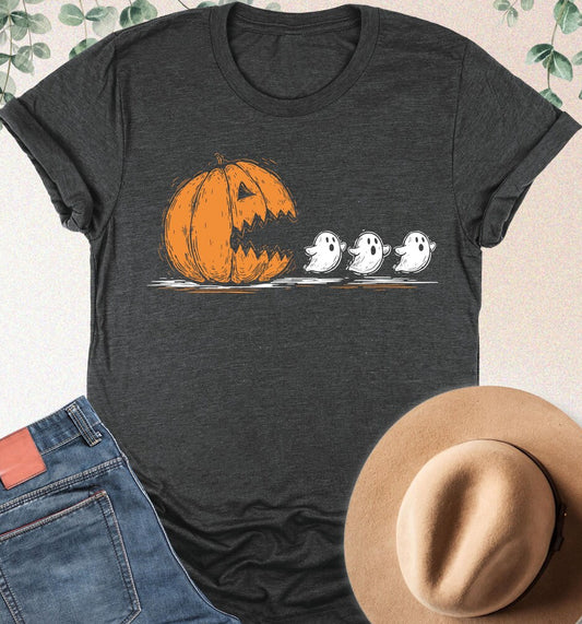 Pumpkin Pac Man Tee/Sweatshirt