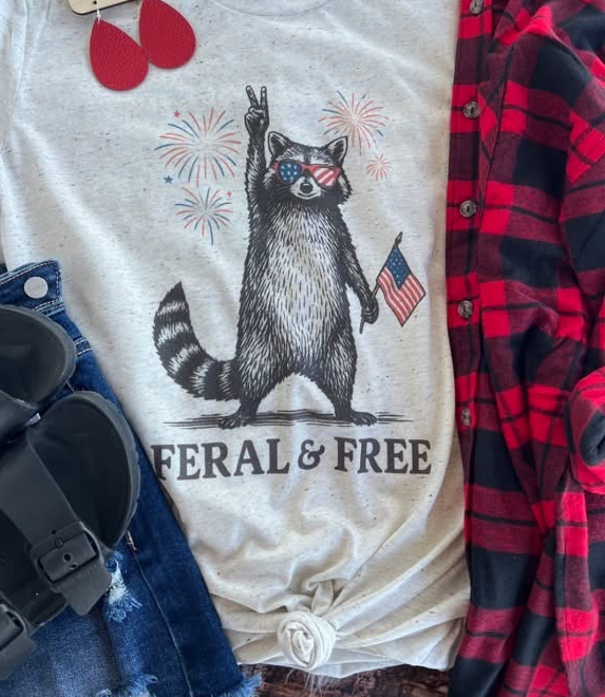 Feral & Free tee/tank