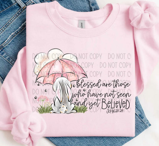 Blessed are those who have not seen yet believed tee/sweatshirt