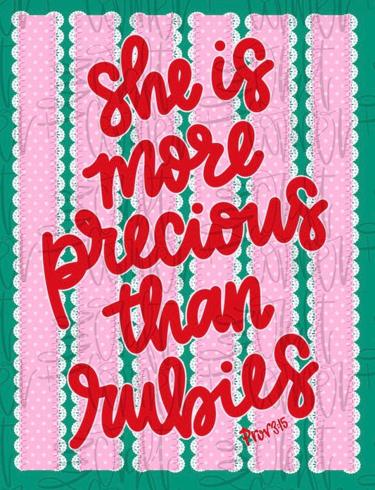 More Precious than Rubies