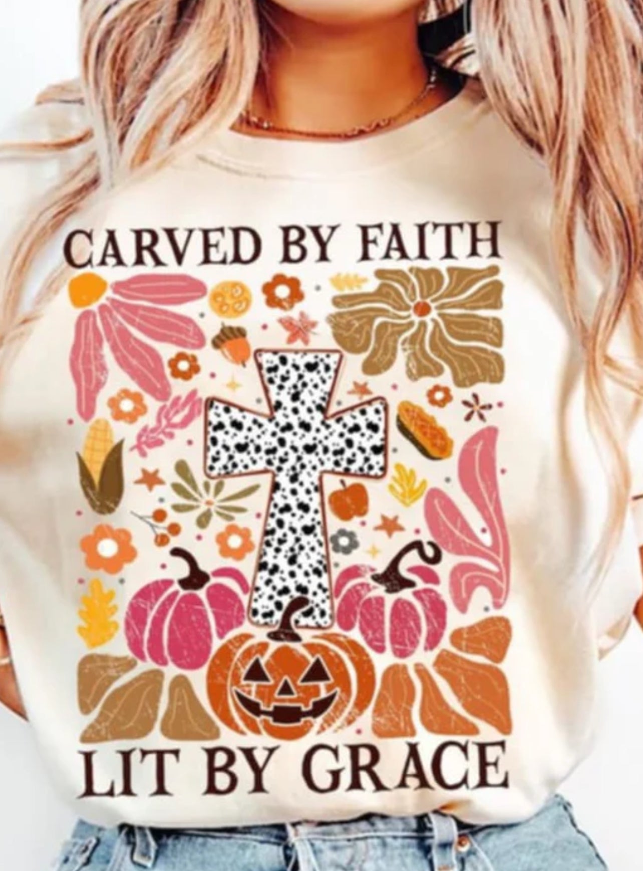 Carved by faith lit by grace Tee/Sweatshirt