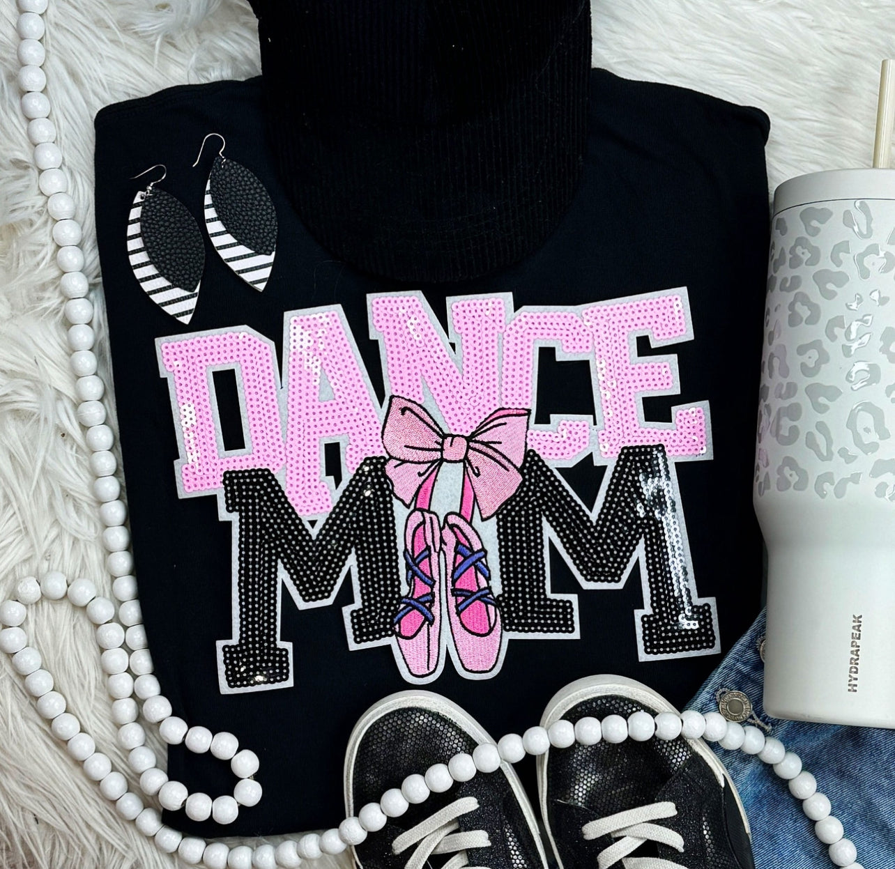 Dance Mom Sequin Patch tee/sweatshirt
