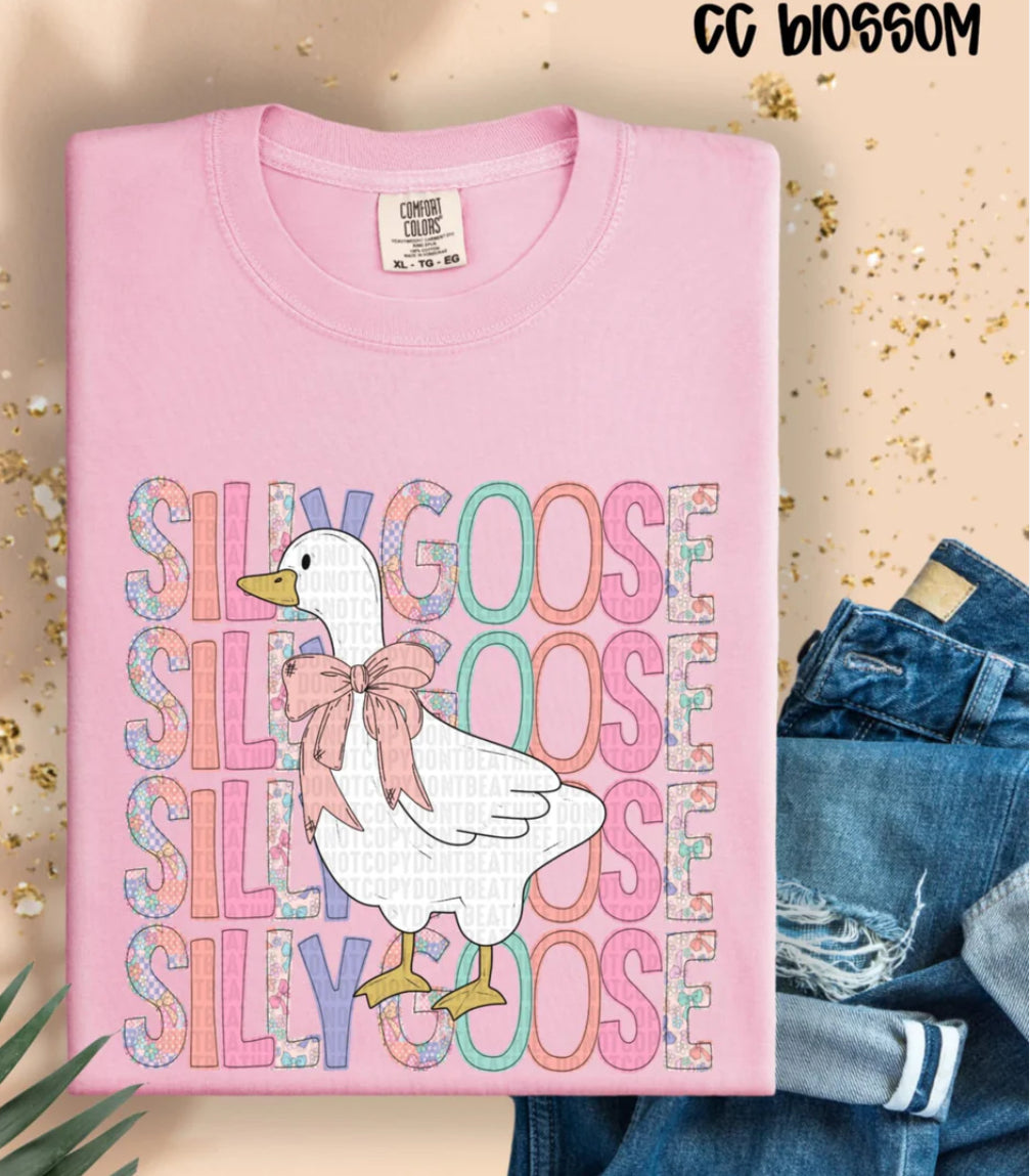 Silly goose stacked tee/sweatshirt