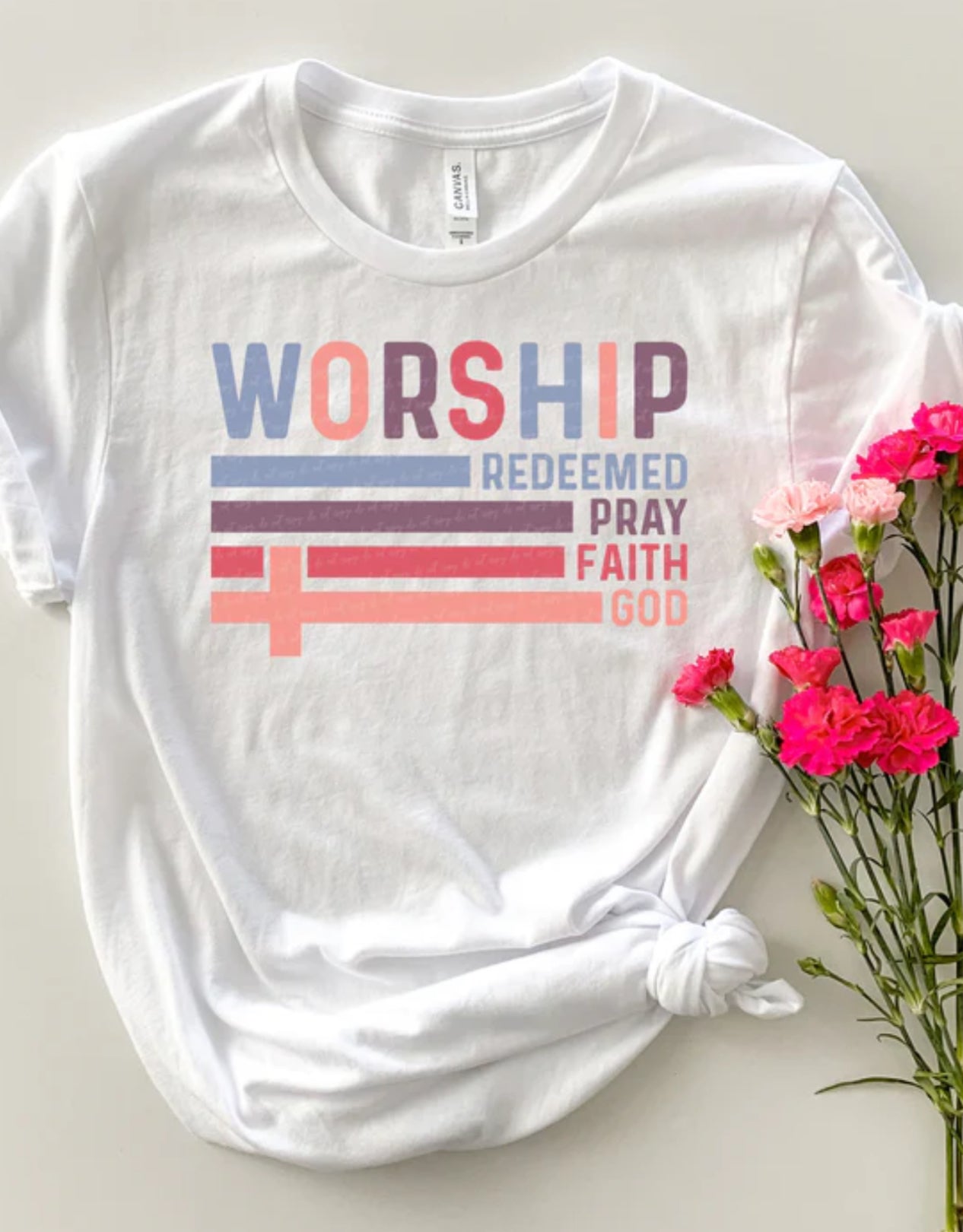 Worship Redeemed Pray Faith God Retro tee/sweatshirt