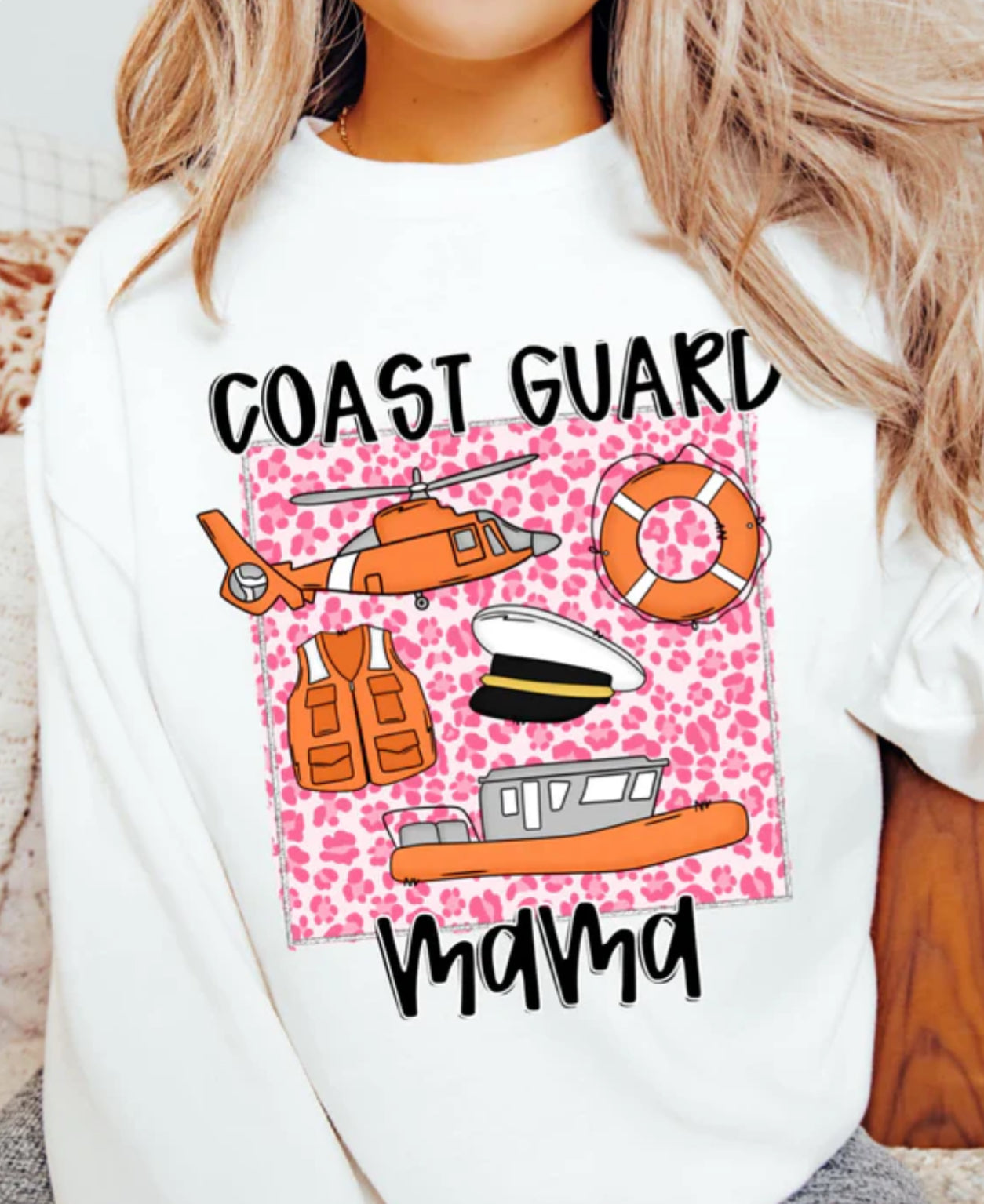 Coast Guard/Air Force/Marine/Navy Mama tee/sweatshirt