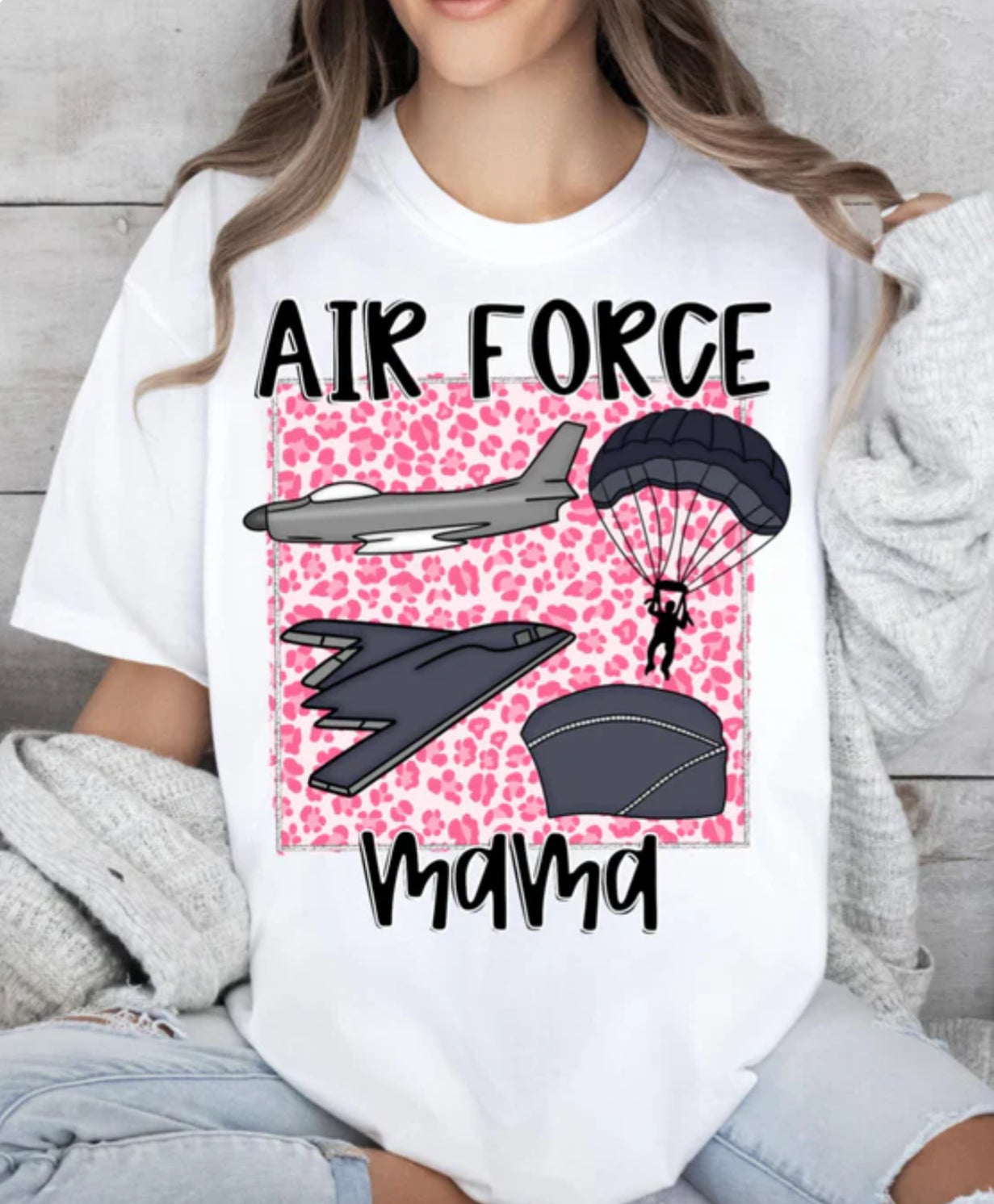 Coast Guard/Air Force/Marine/Navy Mama tee/sweatshirt