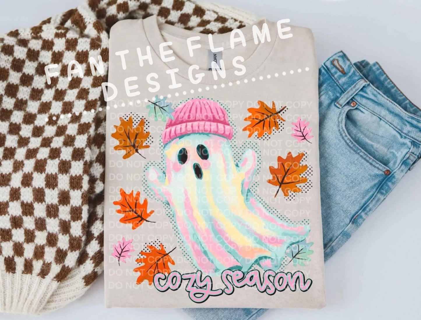 Cozy season ghost tee/sweatshirt