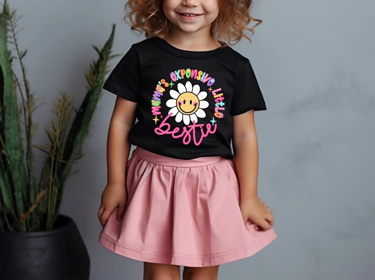 Mama's Expensive Little Bestie Flower Tee/Sweatshirt