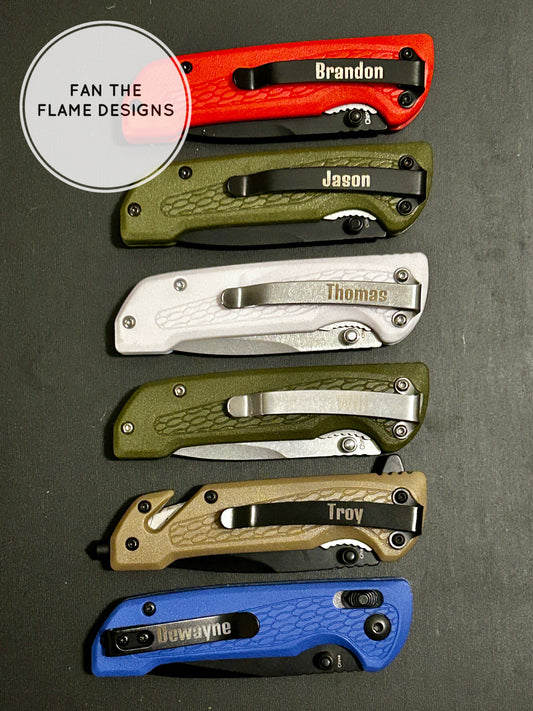 Mossy Oak Engraved Knives