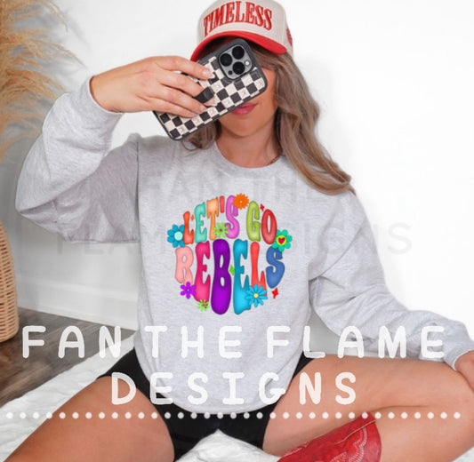 Retro Let’s go Rebels Tee/Sweatshirt