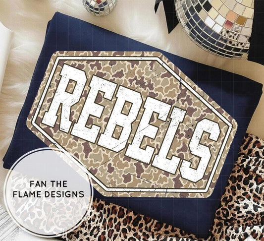Rebels Camo Background Short/Long/Sweatshirt