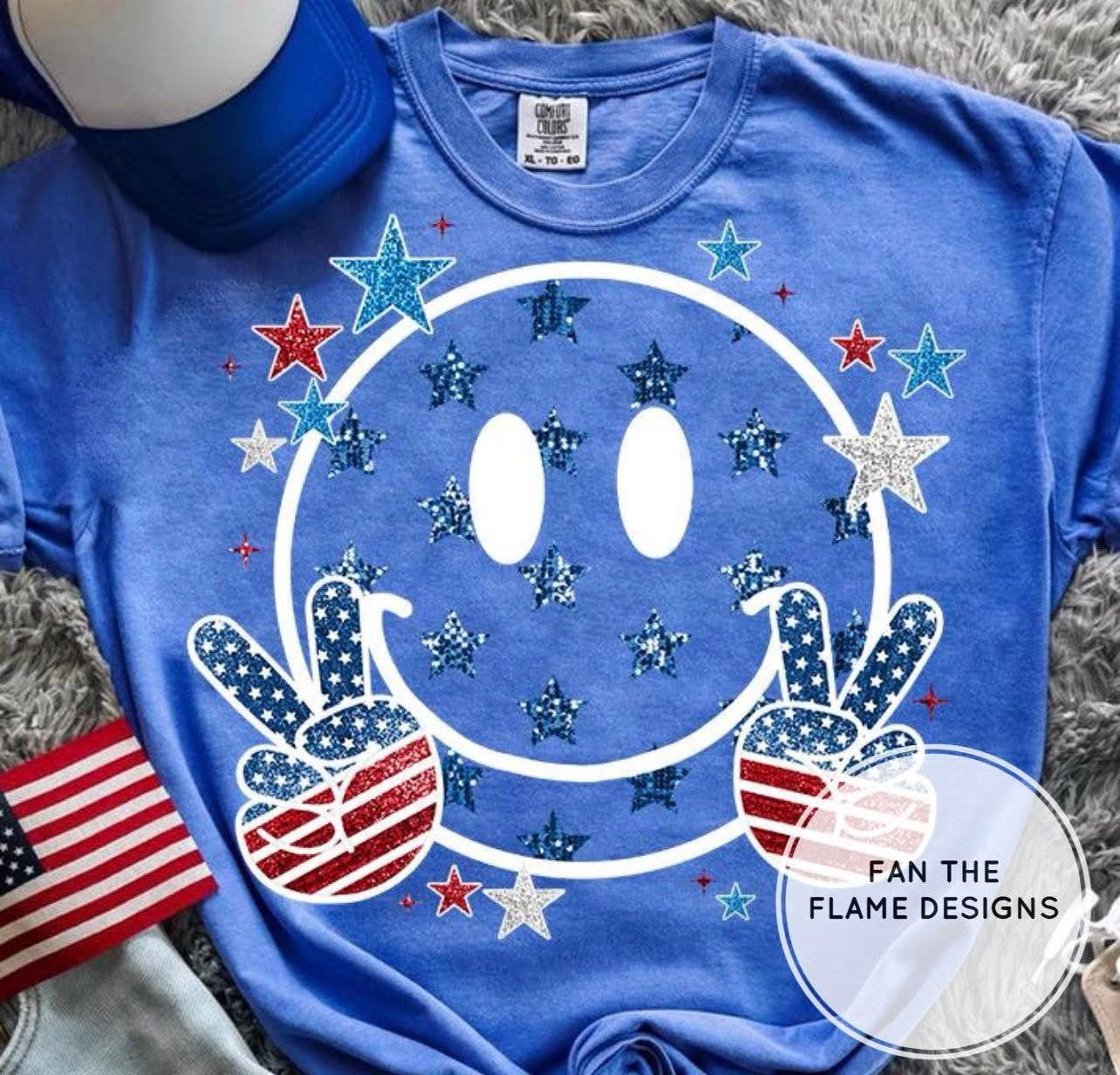 USA Smiley and Peace