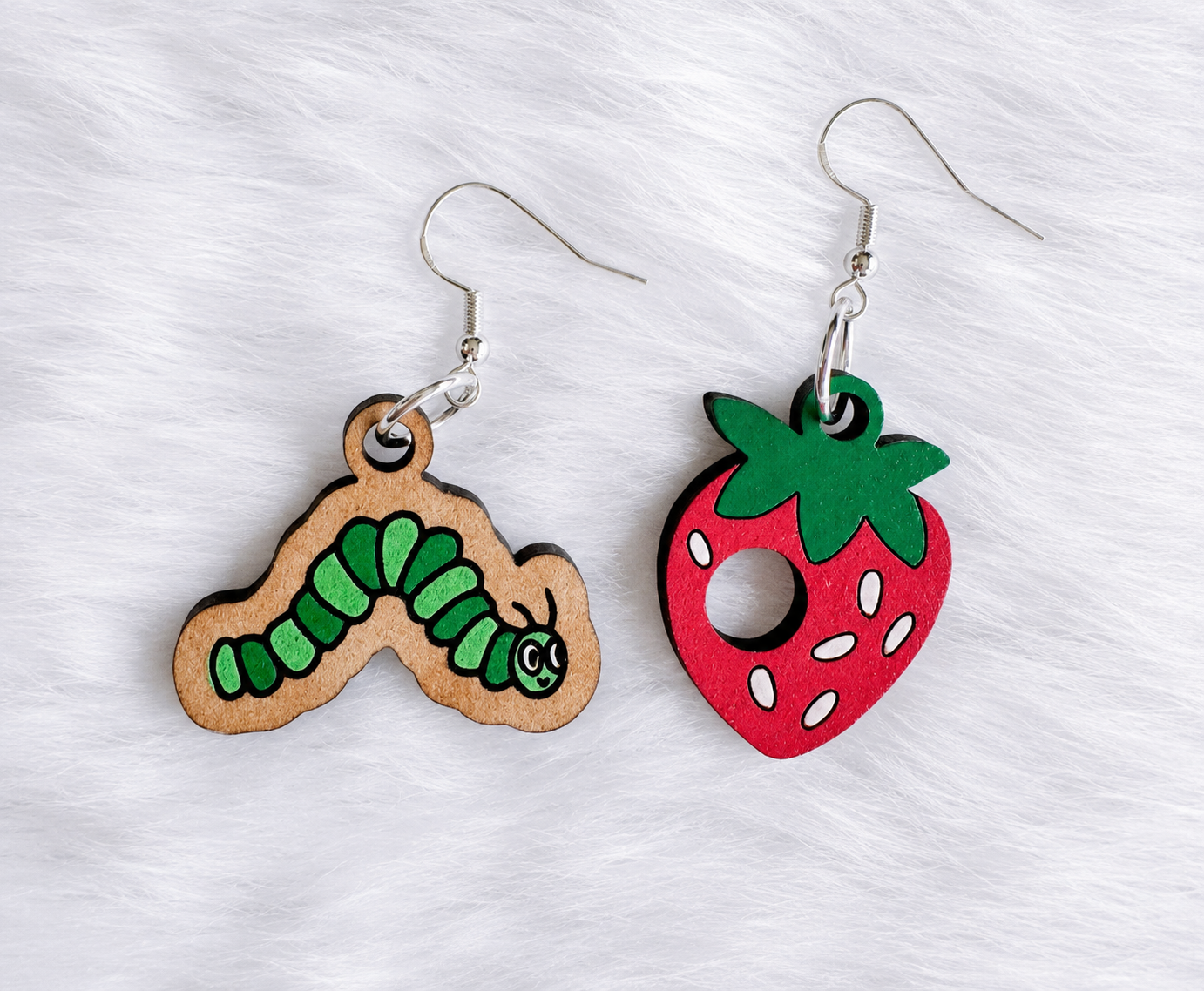 Very Hungry Caterpillar Dangle Earrings
